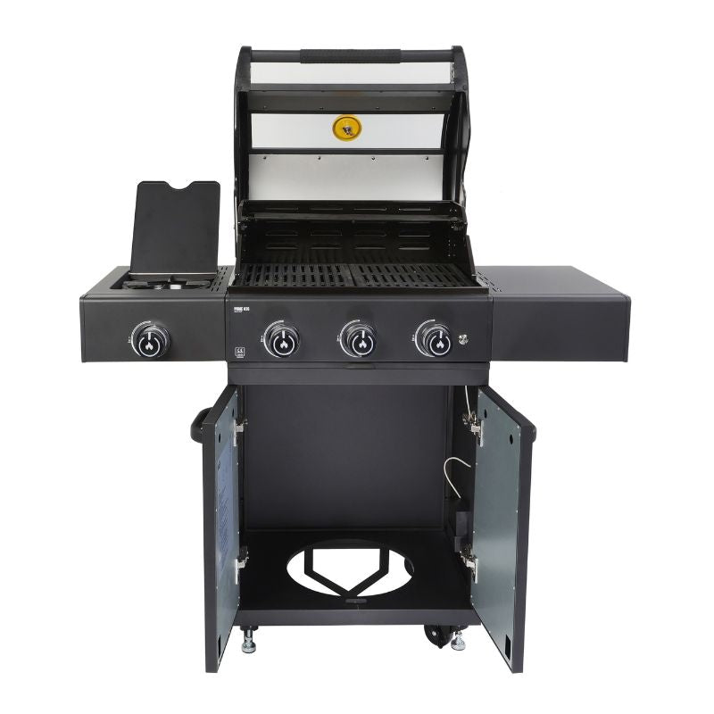GRLLR Prime G3S gas barbecue, open hood