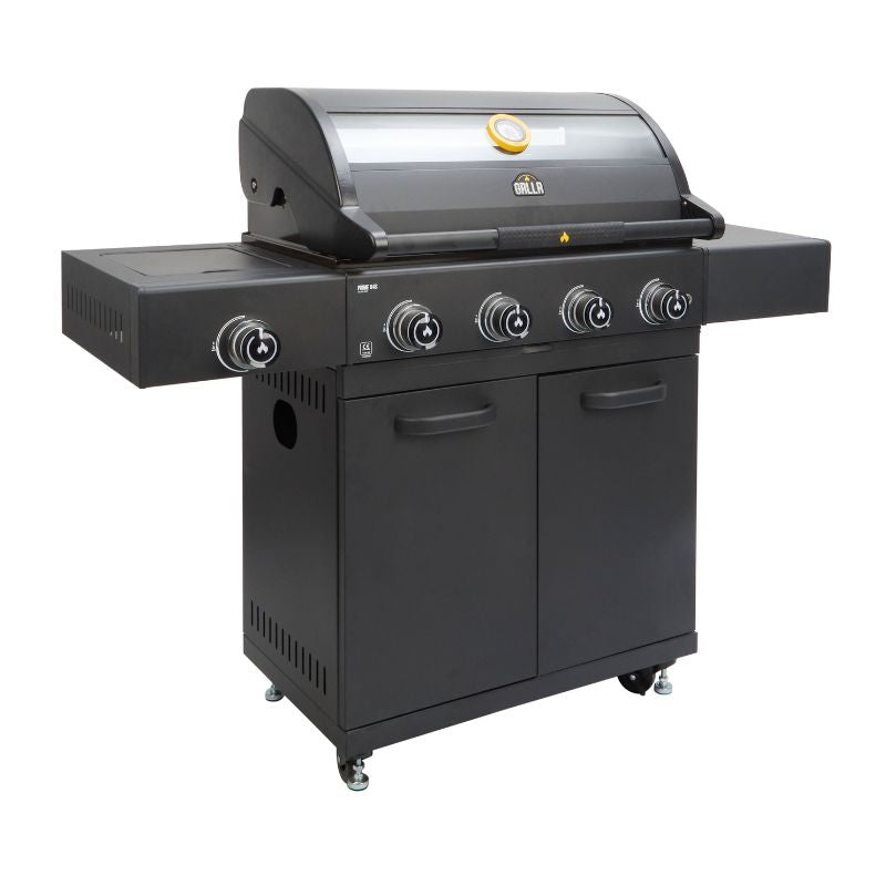 GRLLR Prime G4S gas barbecue, angle view