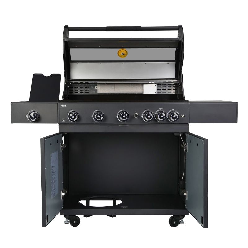 GRLLR Prime G5S gas barbecue, open hood