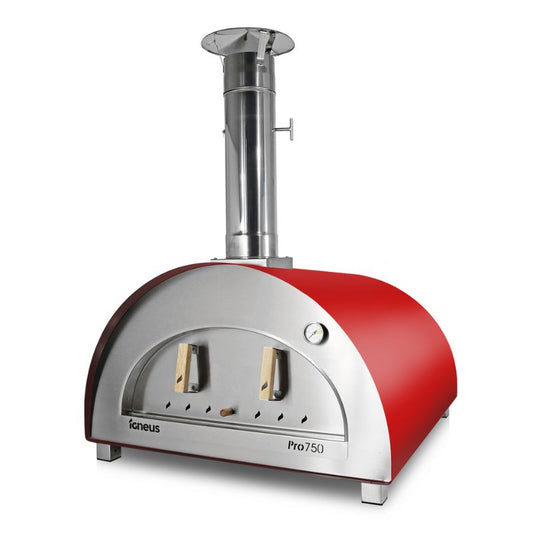 Igneus Bambino wood fired pizza oven in red, product image