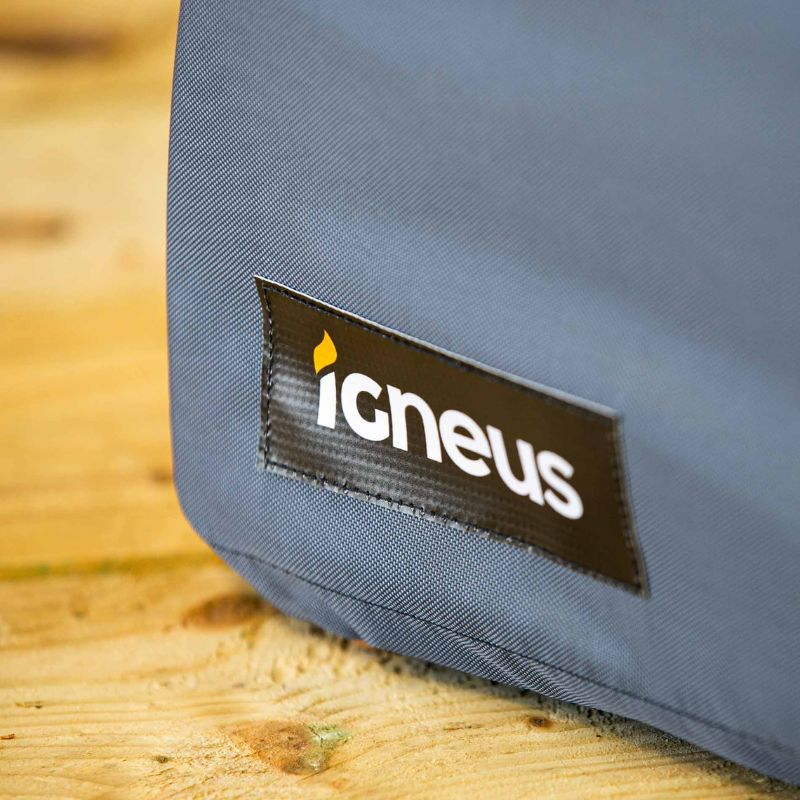 Igneus Classico Pizza Oven Cover fitted outdoors