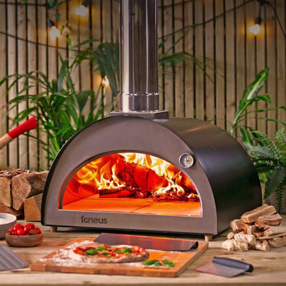 Igneus Classico wood fired pizza oven, lifestyle shot 8