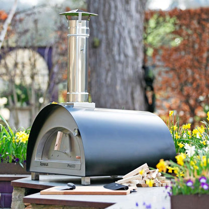 Igneus Pro 600 wood fired pizza oven, lifestyle shot 6