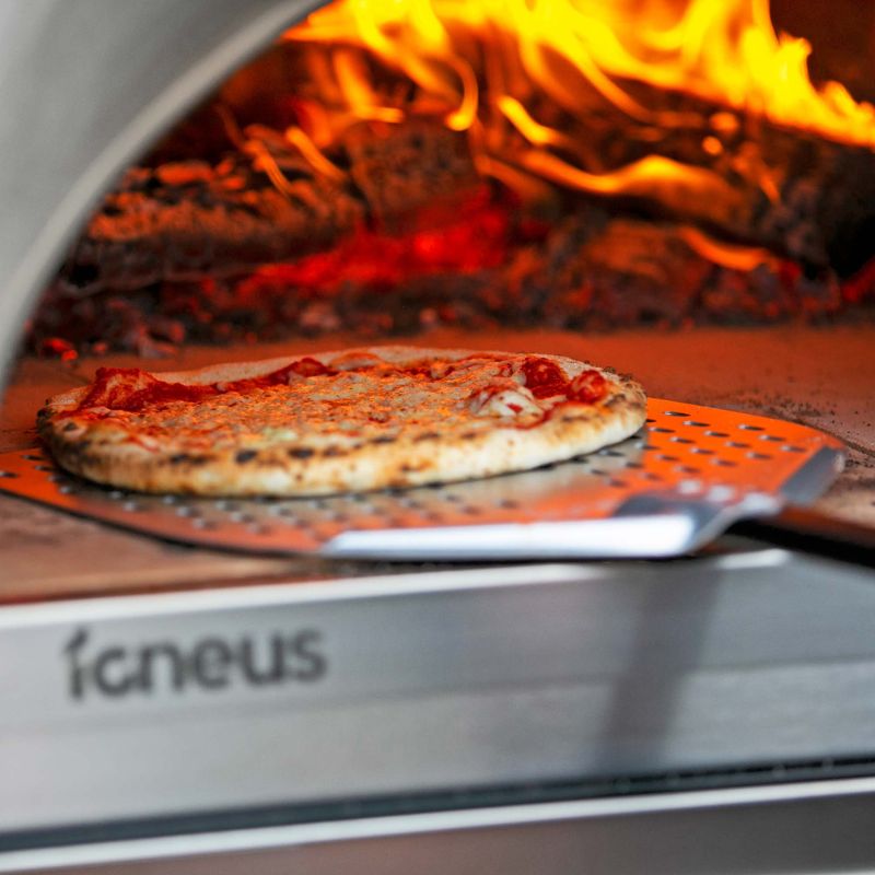 Igneus Pro 750 wood fired pizza oven, lifestyle shot 4