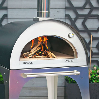 Igneus Pro 750 wood fired pizza oven, lifestyle shot 5