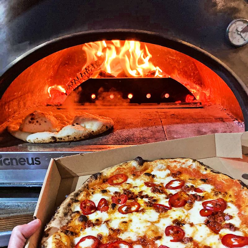 Igneus Pro 750 wood fired pizza oven, lifestyle shot 7