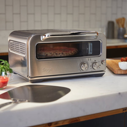 Sage Pizzaiolo compact oven brushed steel, lifestyle shot 2