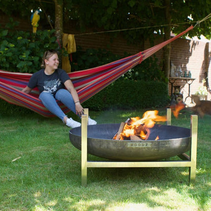 MOODZ Fire Bowl Feet stainless steel, garden setting