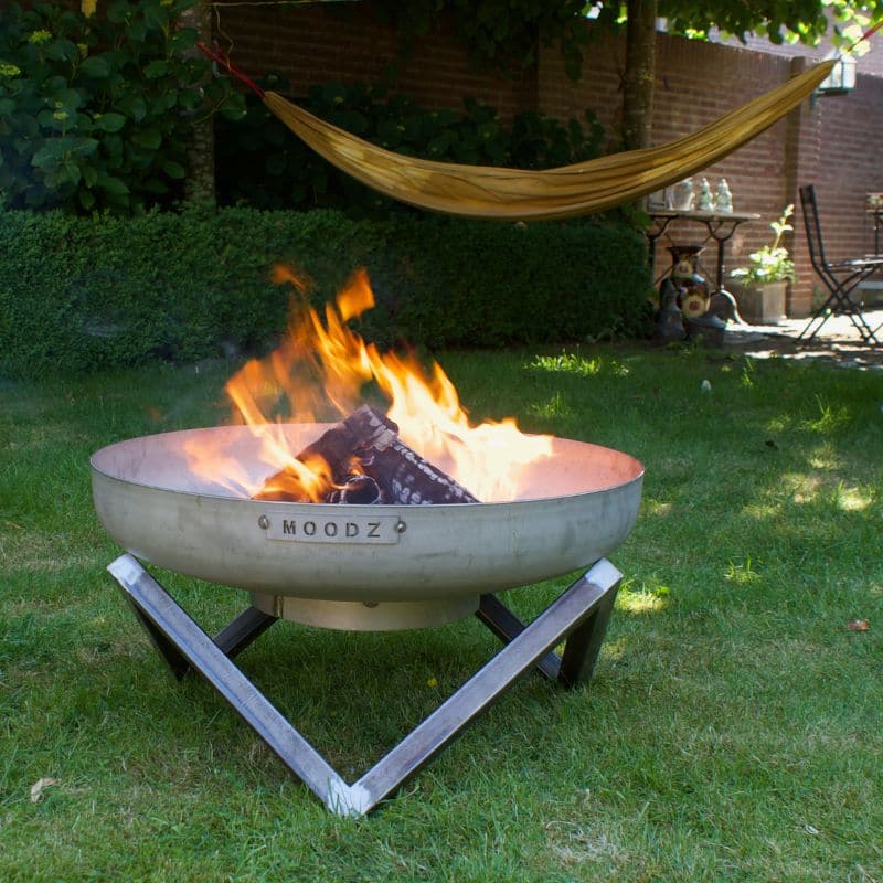 MOODZ Fire Bowl Feet Star carbon steel, garden setting