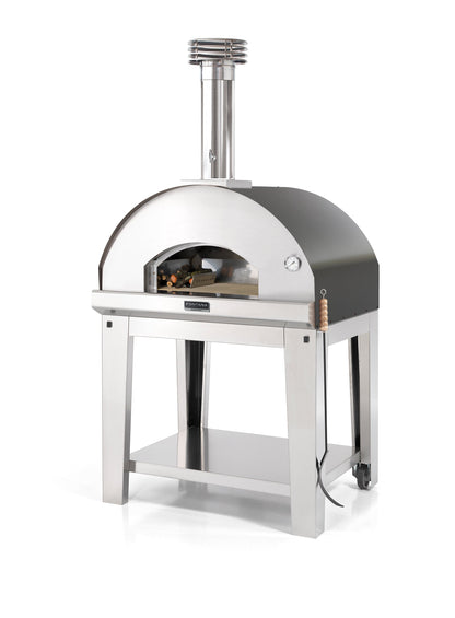 Fontana Mangiafuoco wood fired pizza oven in anthracite