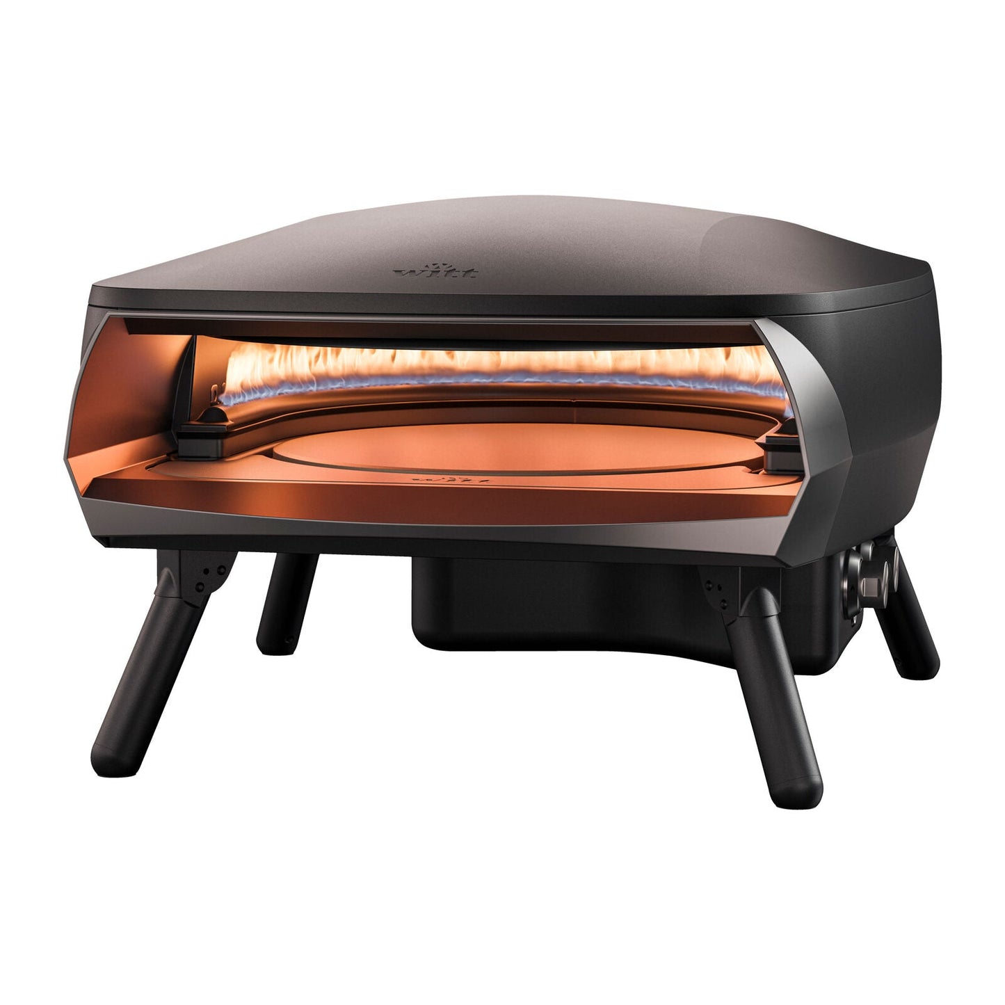Witt ETNA Rotante 16 inch pizza oven in matte black
