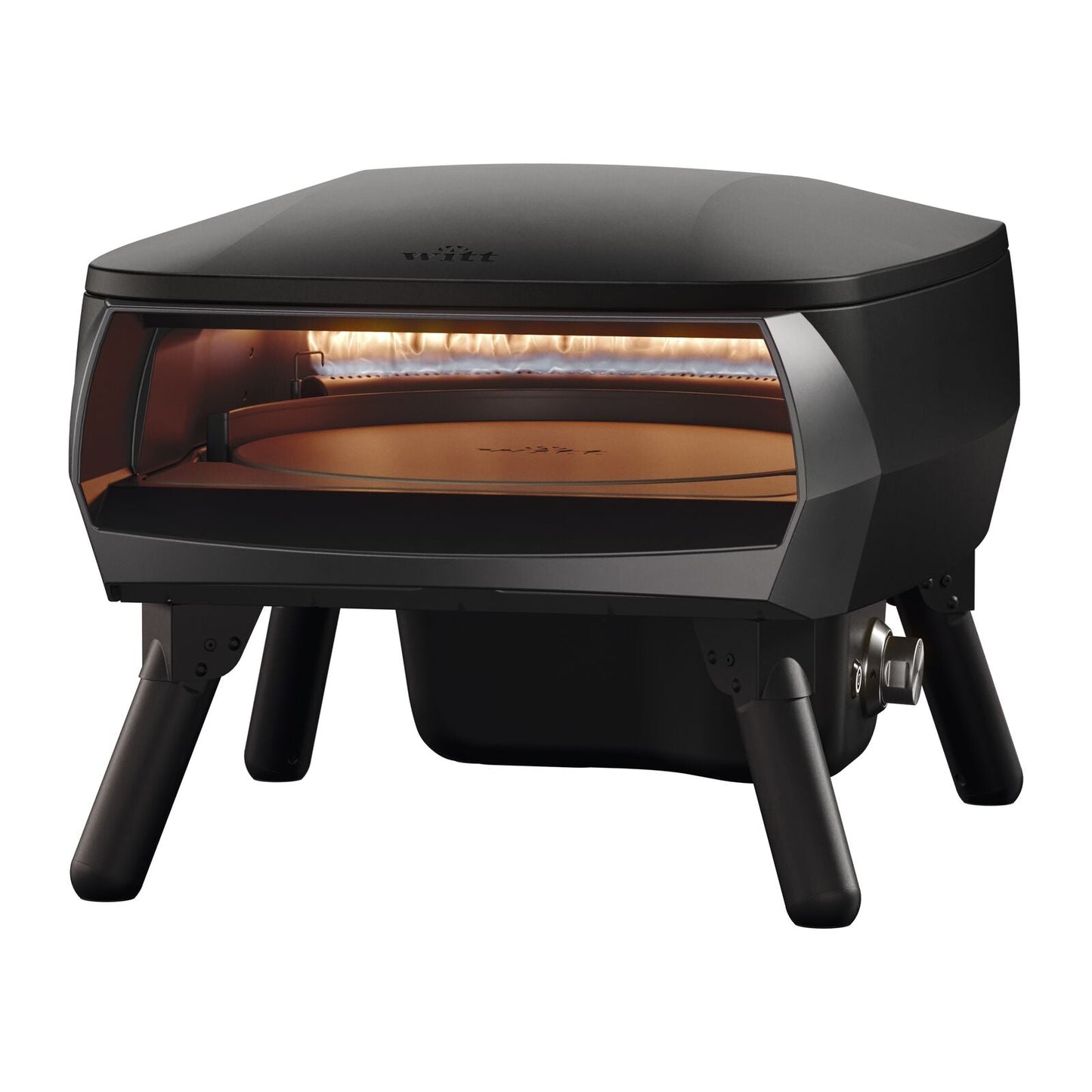 Witt PICCOLO Rotante 13 inch pizza oven in matt black