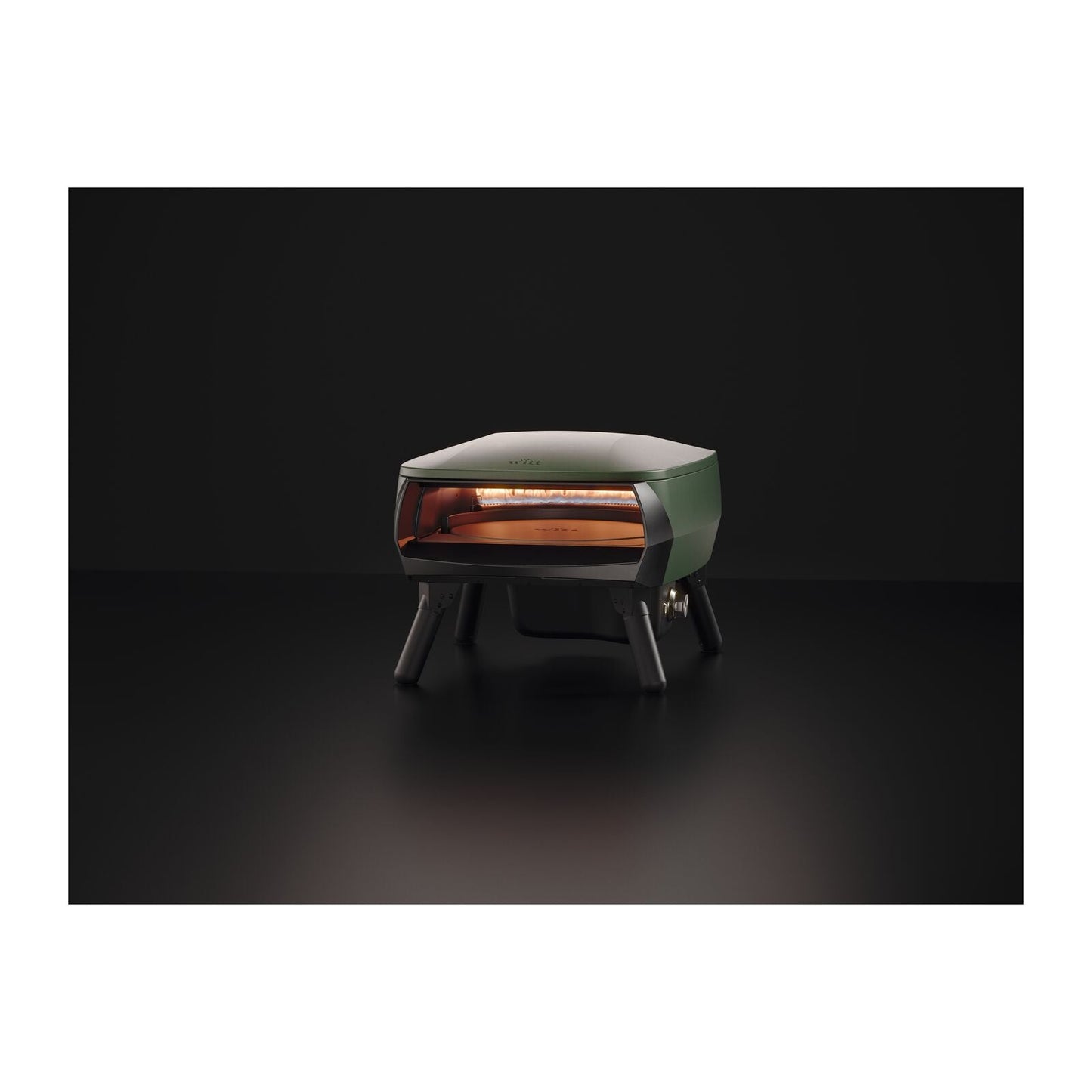 Witt PICCOLO Rotante 13 inch pizza oven matt green, alternate view 2