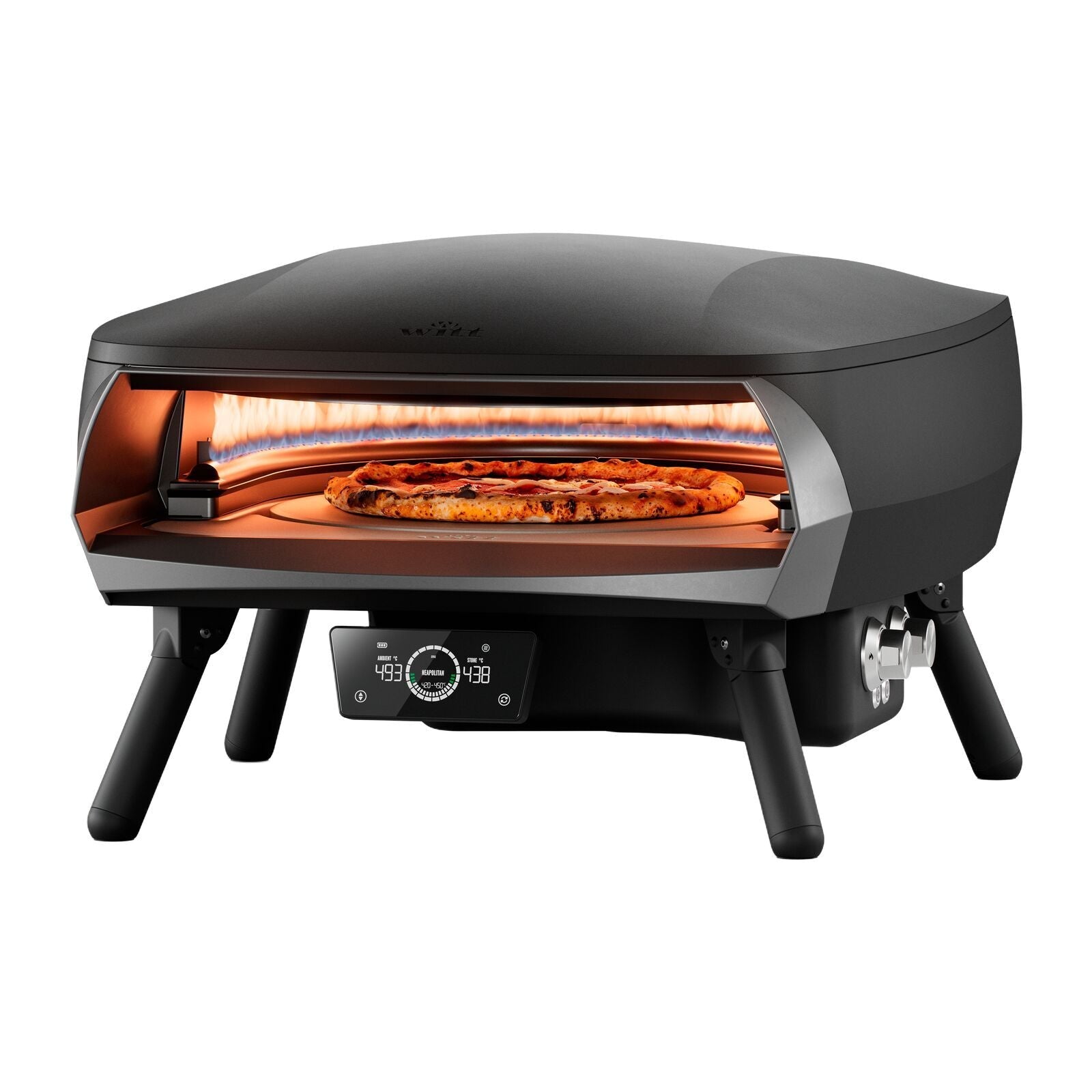 Witt ETNA Rotante Control 16 inch pizza oven in black