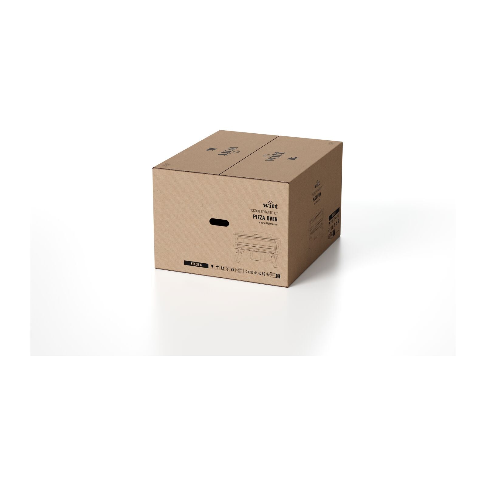 Witt Piccolo Rotante 13 inch pizza oven black, alternate view 2