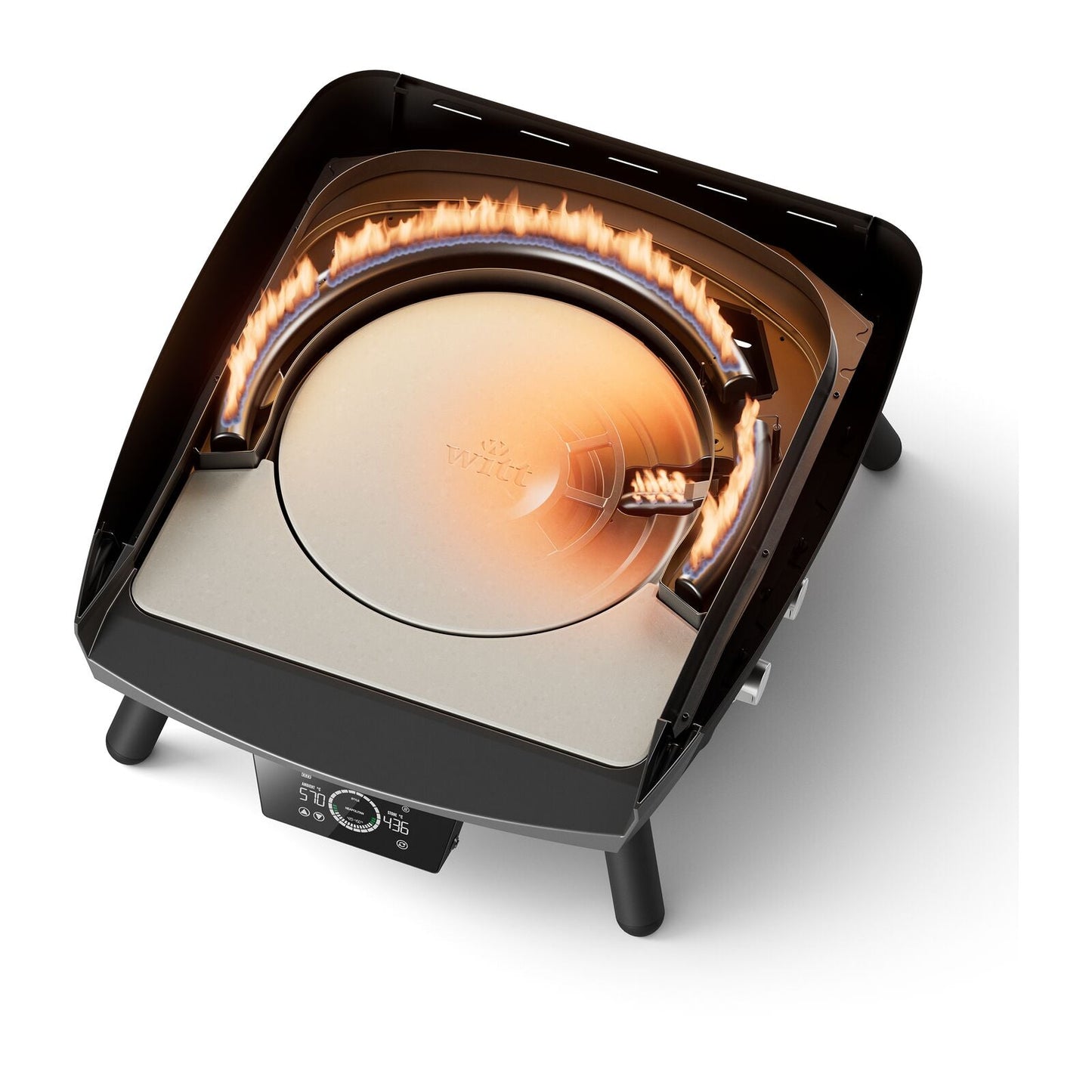 Witt ETNA Rotante Control 13 inch pizza oven, alternate view 2