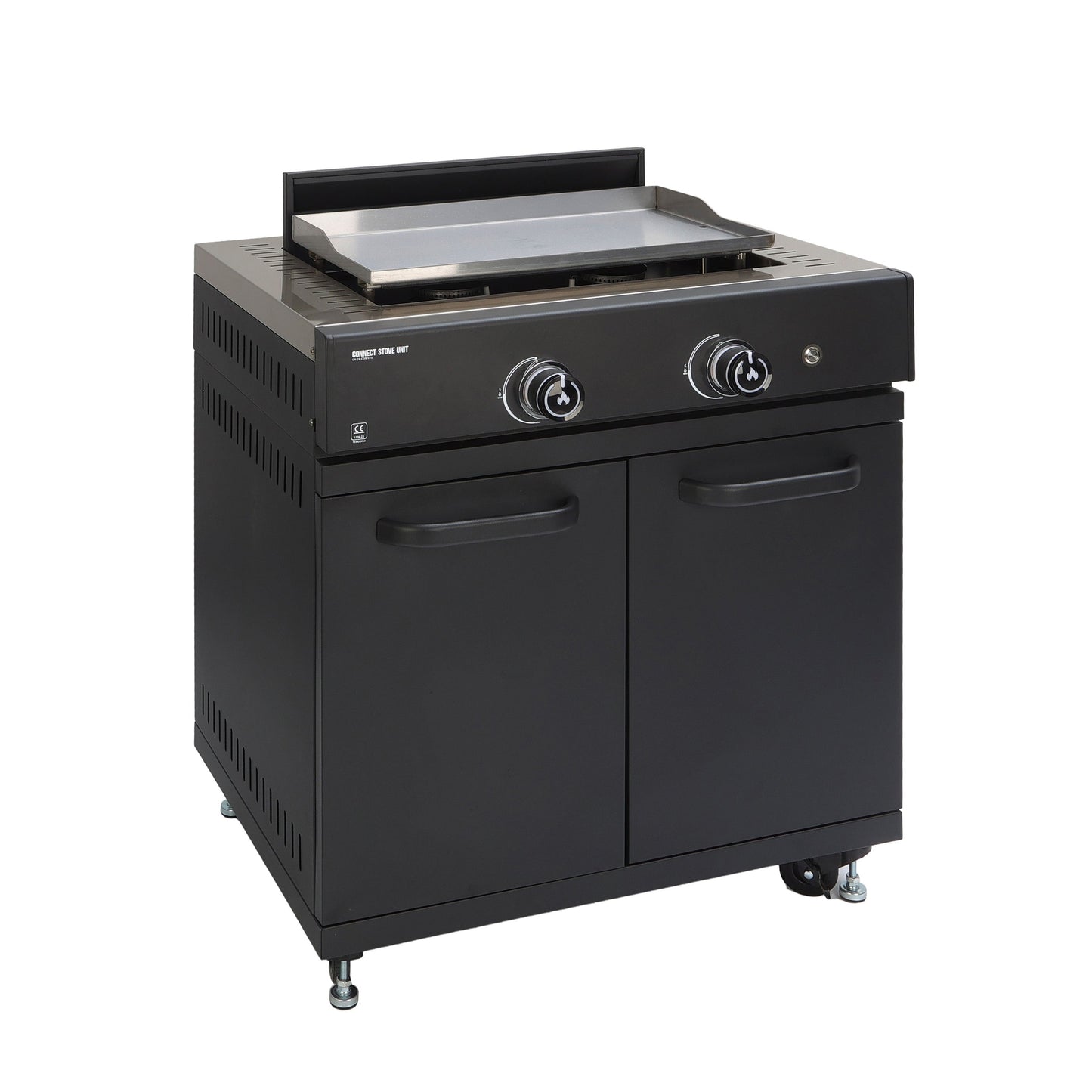 GRLLR Connect Stove Unit side view with plancha accessory