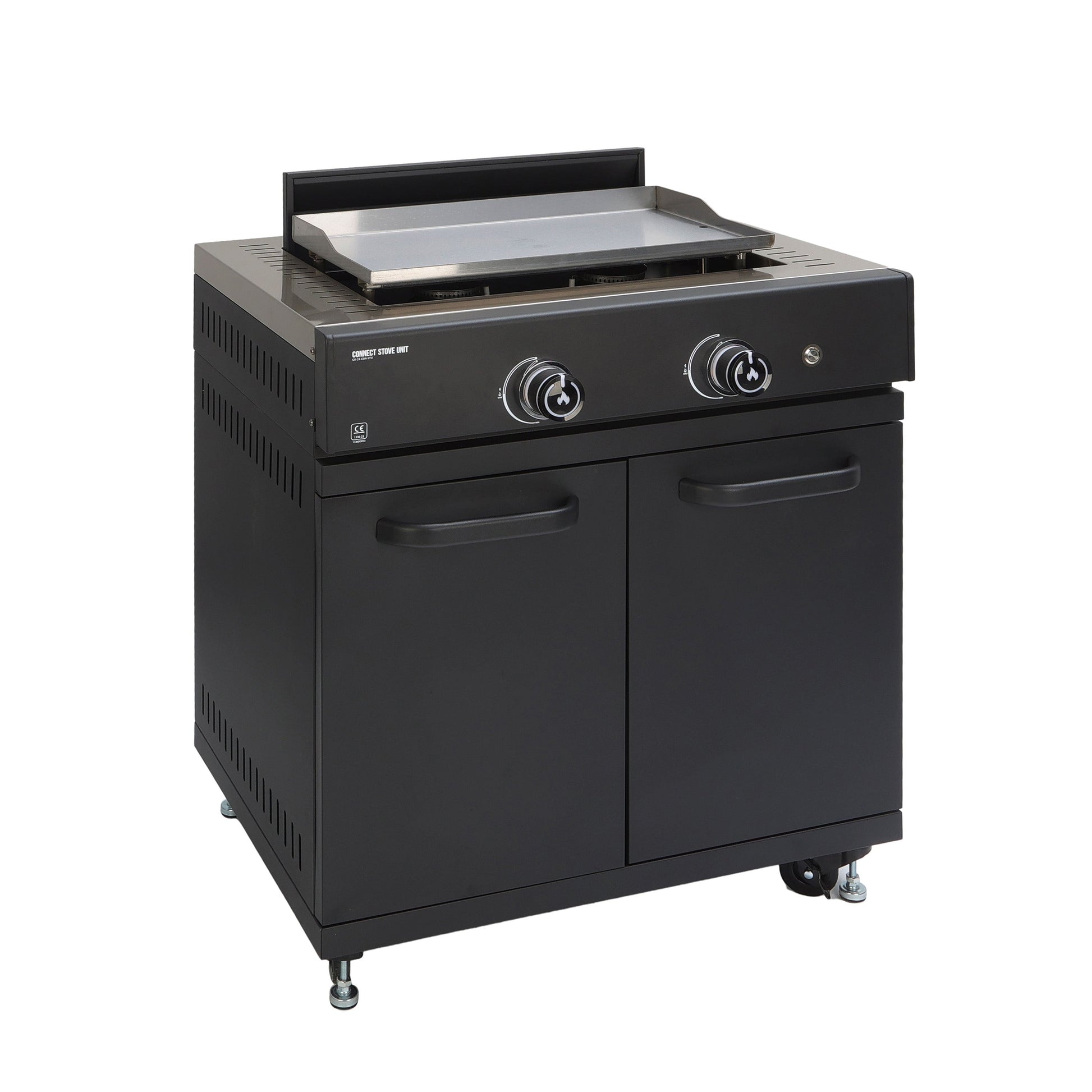 GRLLR Connect Stove Unit side view with plancha accessory