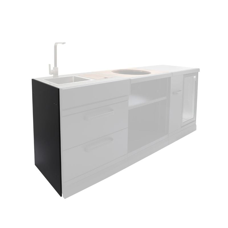 GRLLR Side Panel fitted on a Connect outdoor kitchen