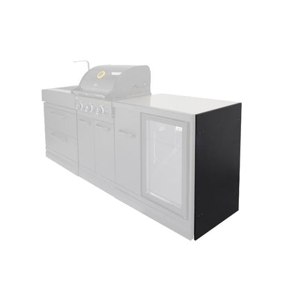 GRLLR Side Panel installed on outdoor kitchen unit