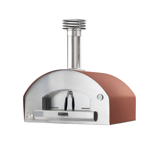 Fontana Mangiafuoco gas pizza oven in rosso red