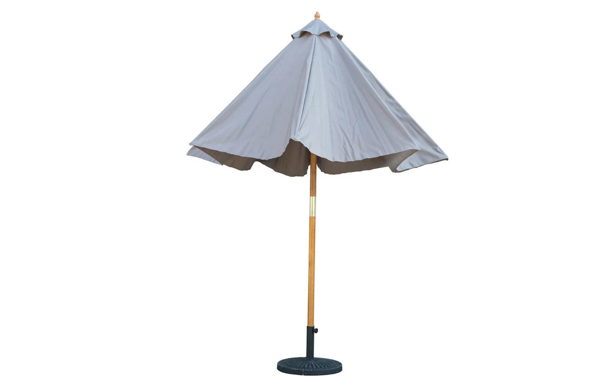 Bali Taupe Grey Wooden Parasol 2.85m