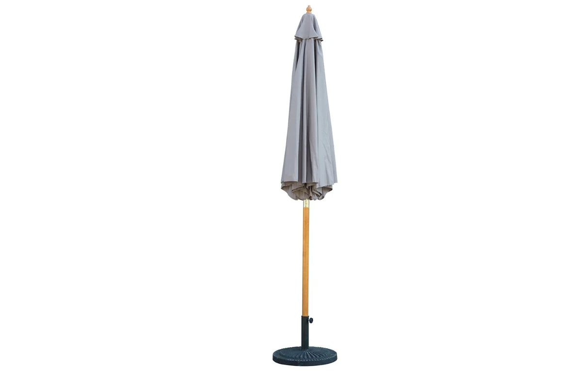 Bali Taupe Grey Wooden Parasol 2.85m