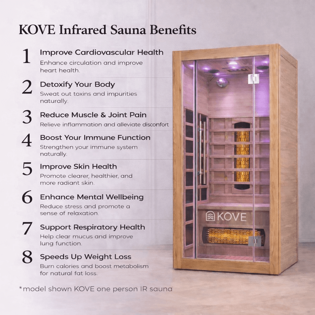 KOVE Infrared Sauna, 1 Person