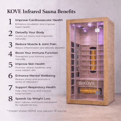 KOVE Infrared Sauna, 1 Person