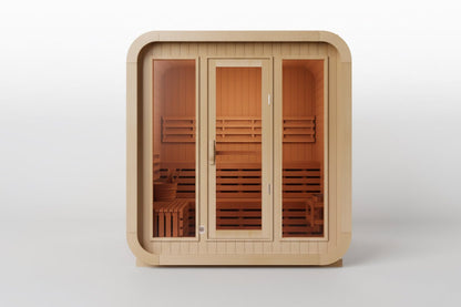 KOVE Cube Sauna, 3 to 4 Person, 6kW Harvia Heater