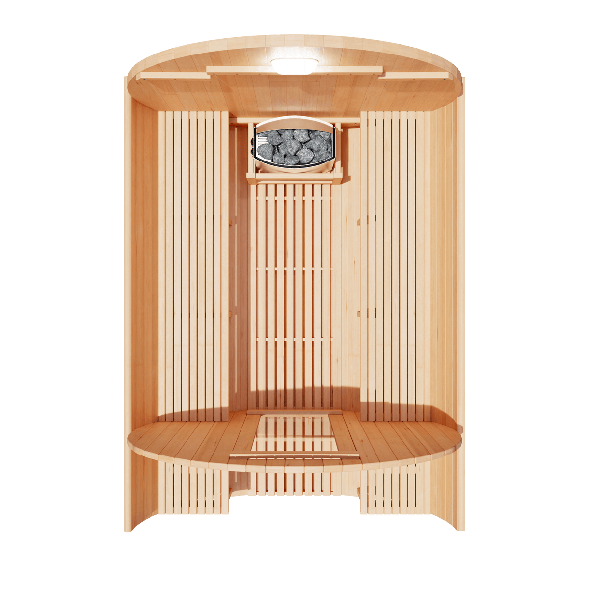 KOVE Barrel Sauna, 4 to 6 Person, 6kW Harvia Heater