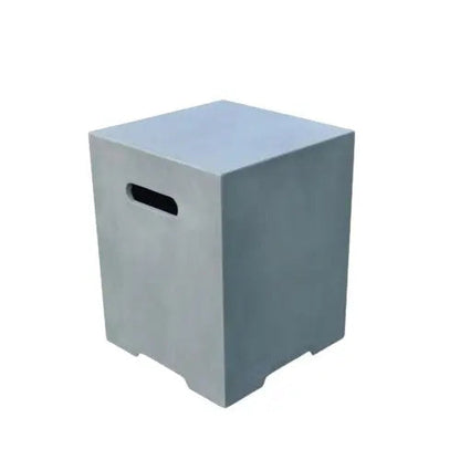Elementi Fire square tank cover, smooth grey, small size