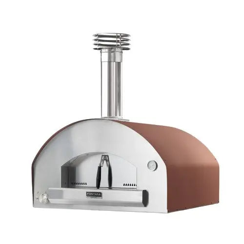Fontana Marinara dual fuel countertop pizza oven in rosso red
