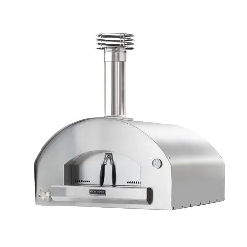 Fontana Marinara dual fuel countertop pizza oven in stainless steel