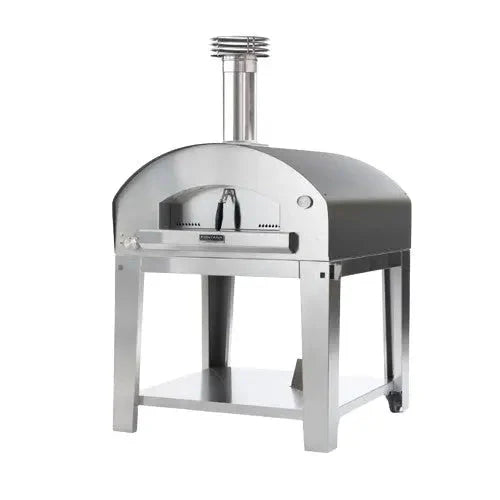 Fontana Marinara dual fuel pizza oven with trolley in anthracite